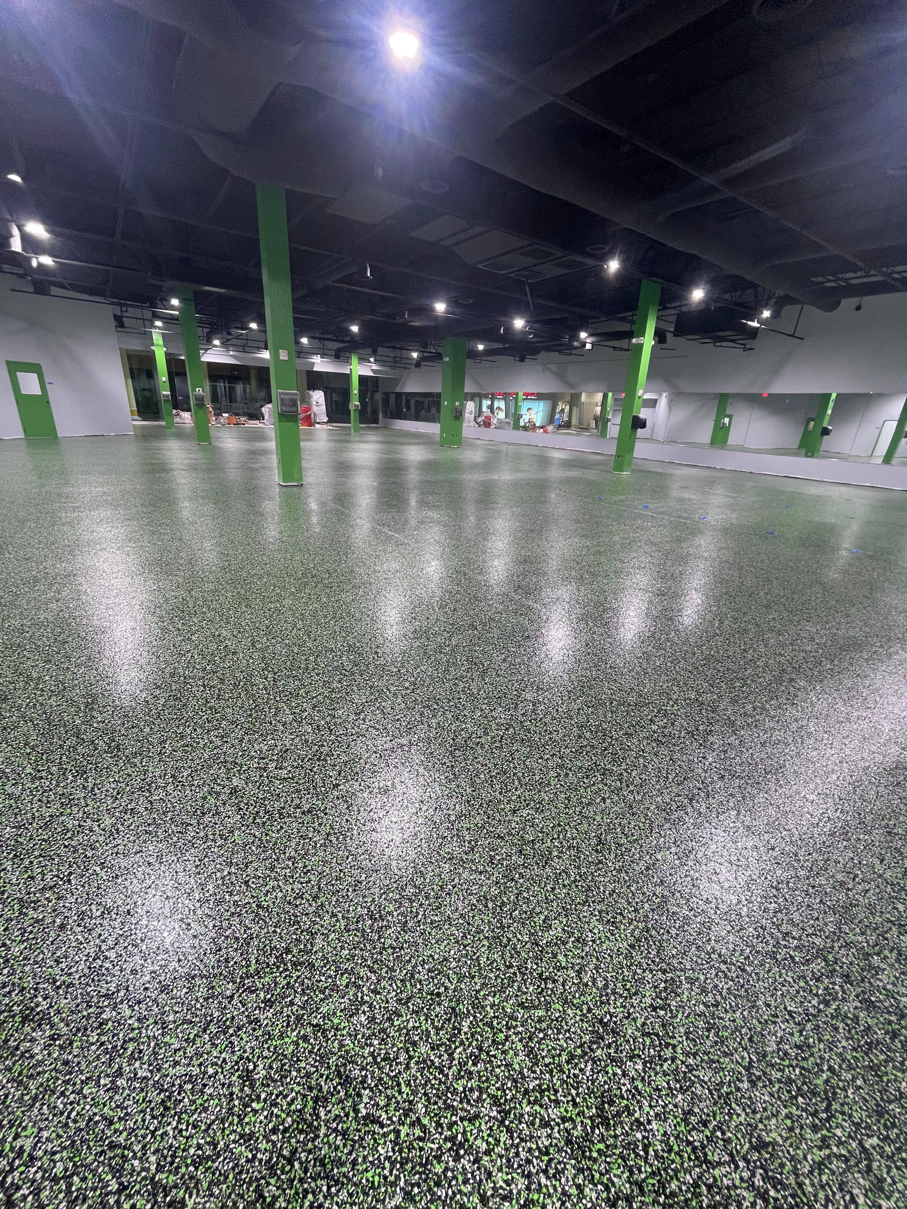 Same garage after epoxy installation