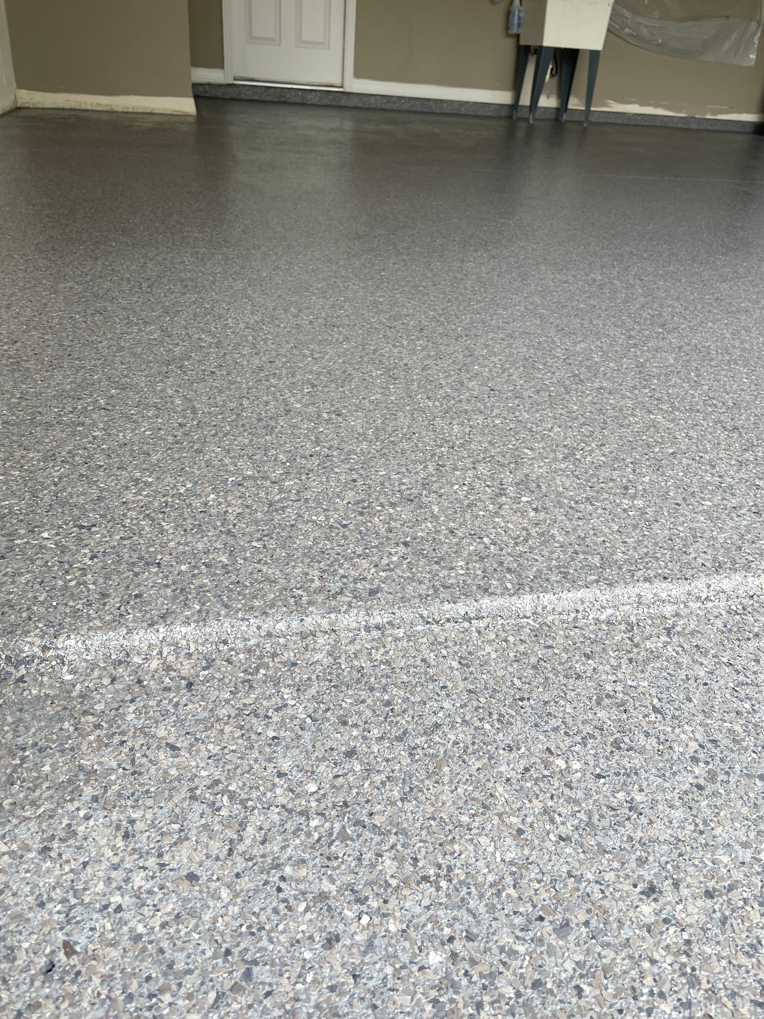 Professional epoxy flooring project in Florida